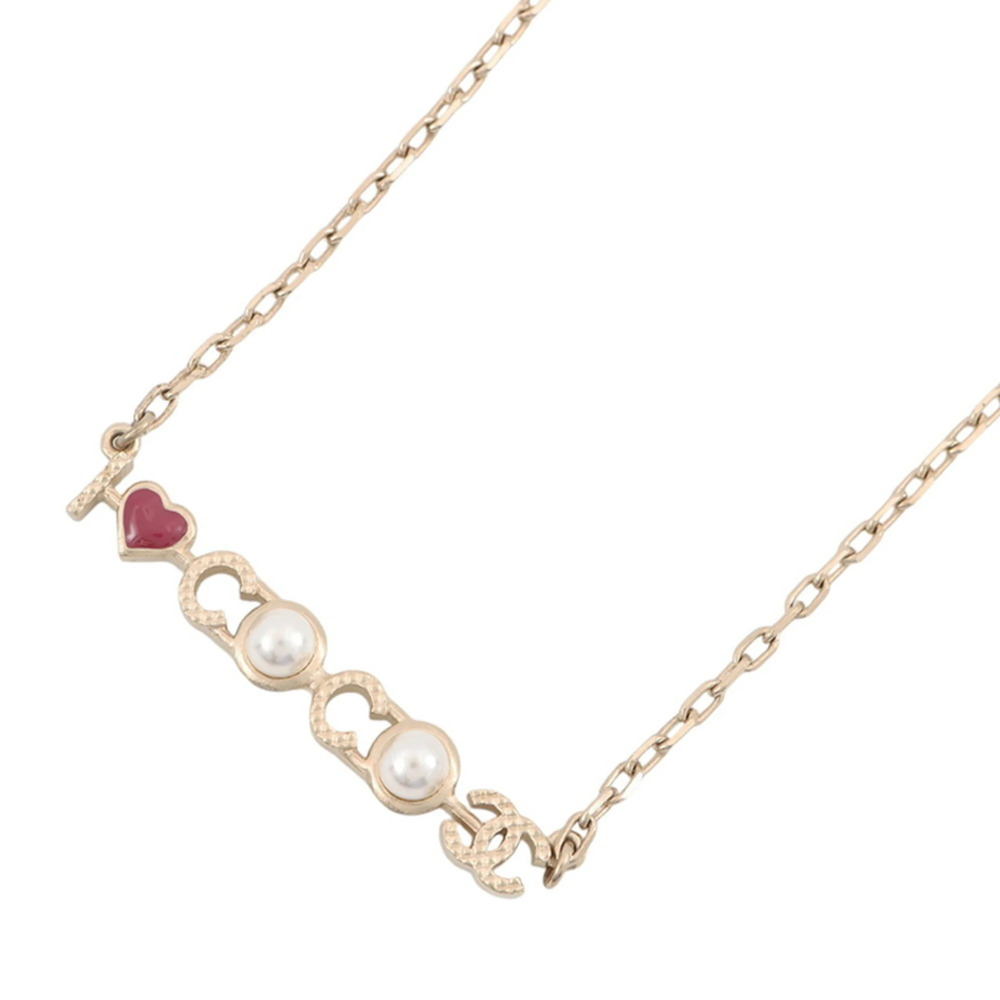 Chanel Necklace I LOVE COCO Coco Mark Faux Pearl A17 P A98208 CHANEL NECKLACE